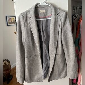 Gray tweed blazer